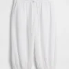 Leichte Culotte-Hose aus Baumwollgaze
