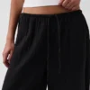 Leichte Culotte-Hose aus Baumwollgaze