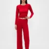 Leichtes CashSoft-Pointelle-Pyjama-Oberteil mit Herzmotiv