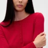Leichtes CashSoft-Pointelle-Pyjama-Oberteil mit Herzmotiv