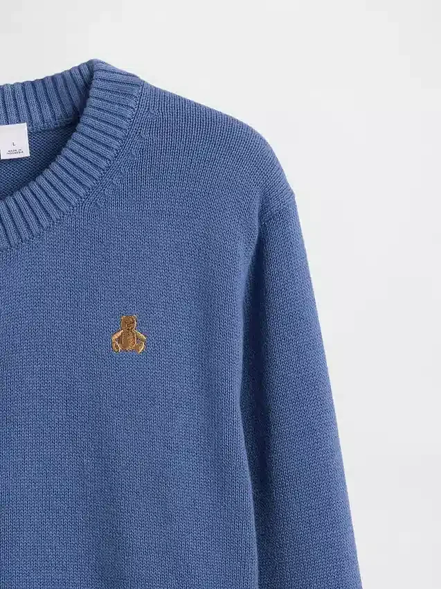 Locker sitzende, kurze Strickjacke für Kinder