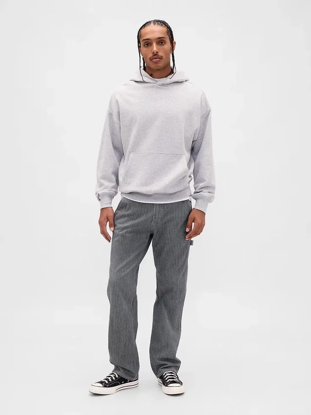 Locker sitzende Straight-Carpenter-Jeans