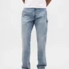 Locker sitzende Straight-Carpenter-Jeans