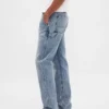 Locker sitzende Straight-Carpenter-Jeans