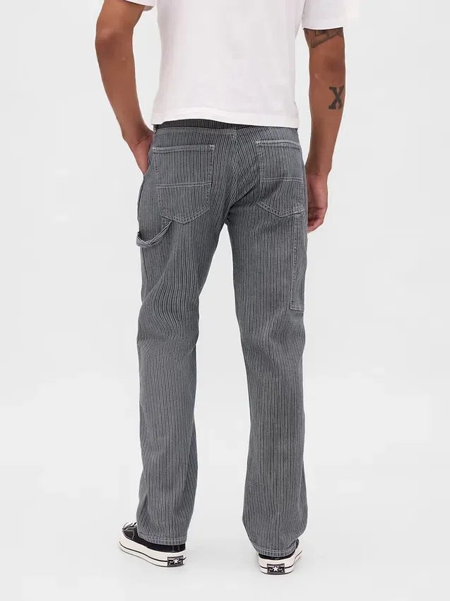 Locker sitzende Straight-Carpenter-Jeans