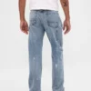 Locker sitzende Straight-Carpenter-Jeans