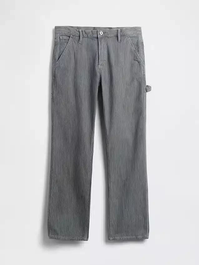 Locker sitzende Straight-Carpenter-Jeans