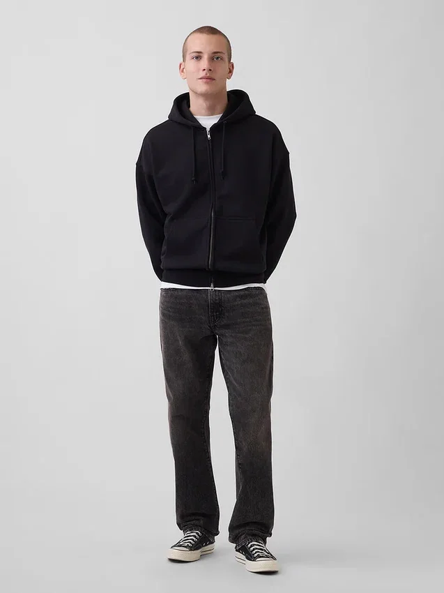 Locker sitzende Straight-Jeans