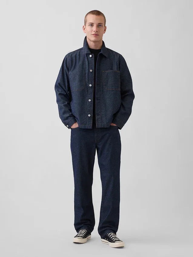 Locker sitzende Straight-Jeans