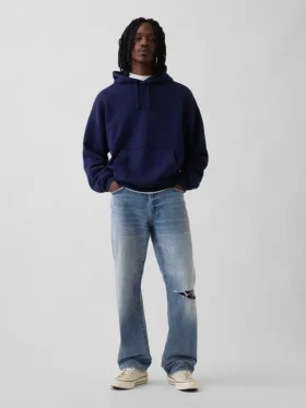 Locker sitzende Straight-Jeans