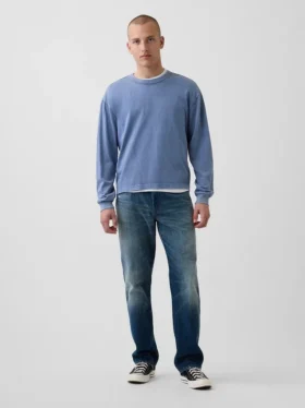 Locker sitzende Straight-Jeans