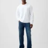 Locker sitzende Straight-Jeans
