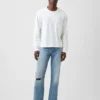 Locker sitzende Straight-Jeans