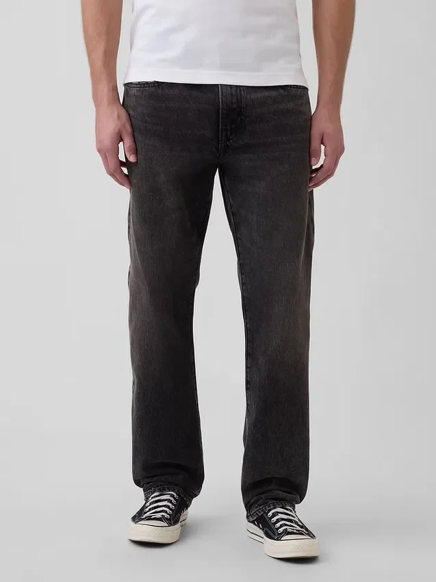 Locker sitzende Straight-Jeans