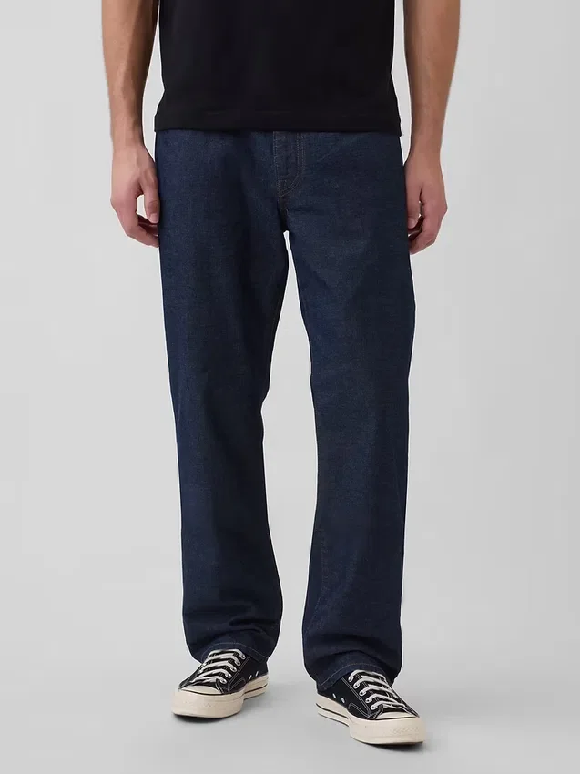Locker sitzende Straight-Jeans