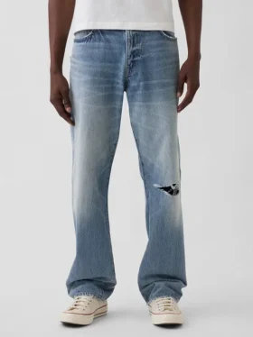 Locker sitzende Straight-Jeans