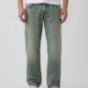 Locker sitzende Straight-Jeans