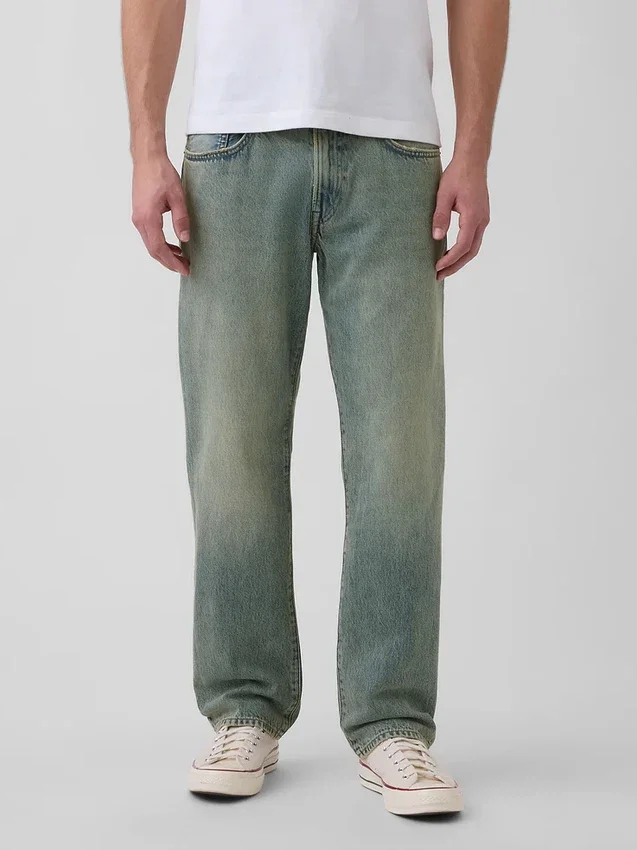 Locker sitzende Straight-Jeans