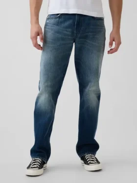 Locker sitzende Straight-Jeans