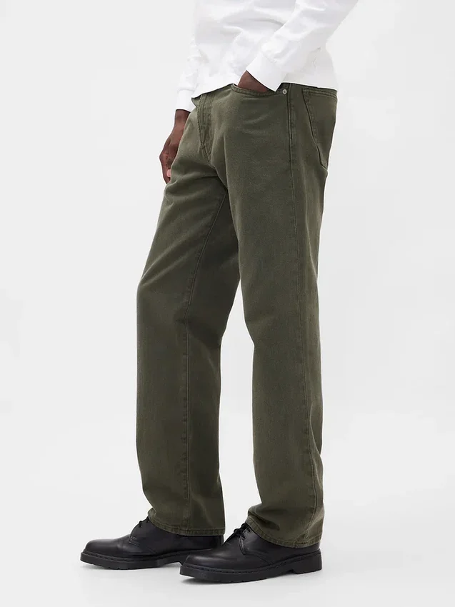 Locker sitzende Straight-Jeans