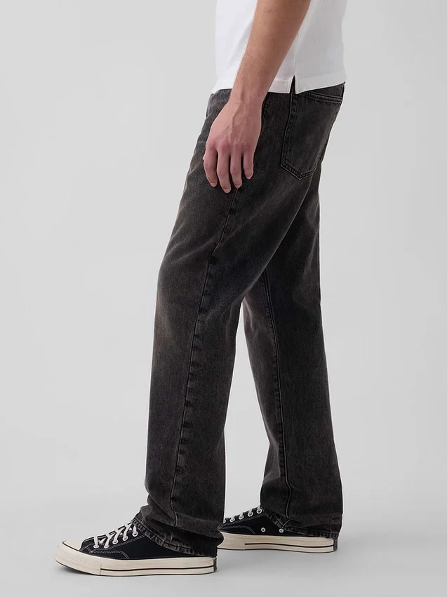 Locker sitzende Straight-Jeans