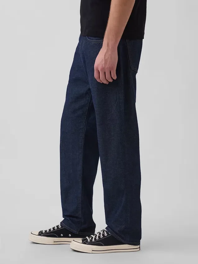Locker sitzende Straight-Jeans