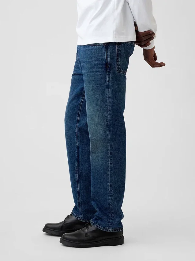 Locker sitzende Straight-Jeans