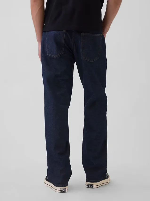 Locker sitzende Straight-Jeans