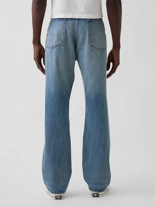 Locker sitzende Straight-Jeans