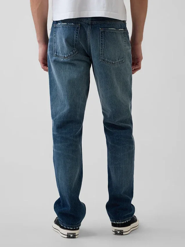 Locker sitzende Straight-Jeans