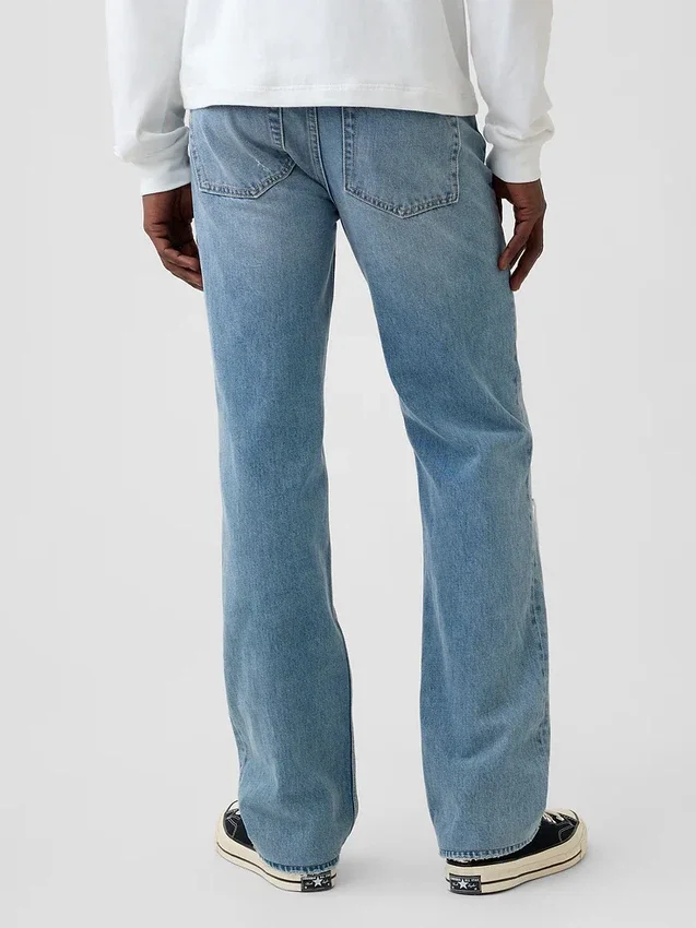 Locker sitzende Straight-Jeans