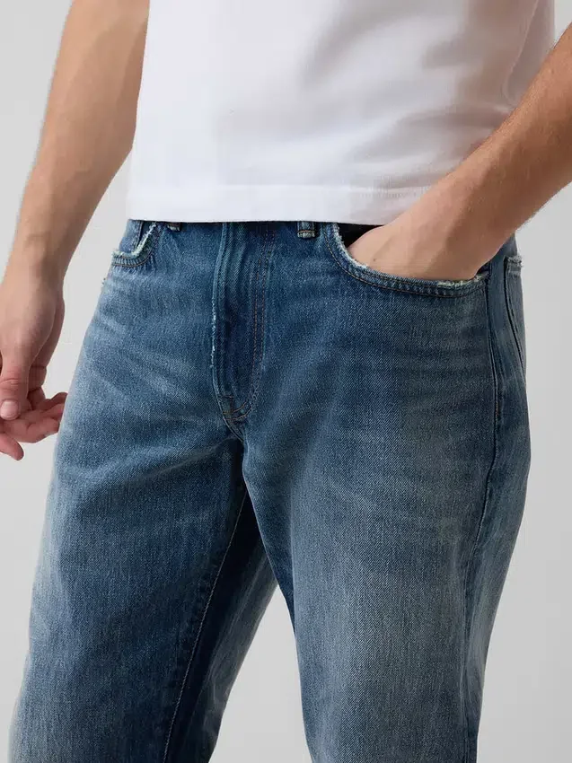Locker sitzende Straight-Jeans