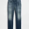Locker sitzende Straight-Jeans