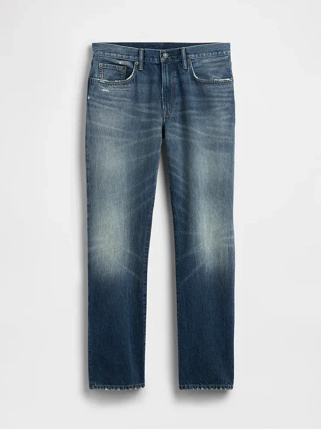 Locker sitzende Straight-Jeans