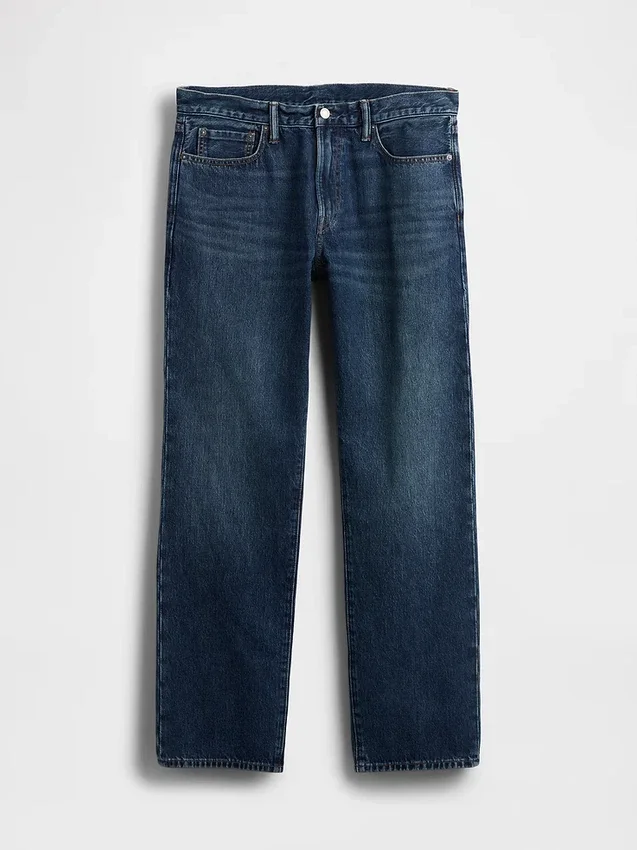 Locker sitzende Straight-Jeans
