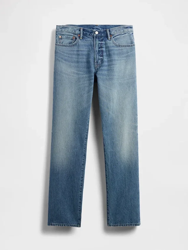 Locker sitzende Straight-Jeans
