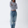 Locker sitzende Straight-Jeans