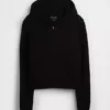 Locker sitzender Kapuzenpullover mit Reißverschluss aus 100 % Baumwolle