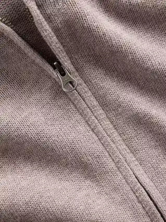 Locker sitzender Kapuzenpullover mit Reißverschluss aus 100 % Baumwolle