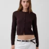Locker sitzender, kurz geschnittener Pullover aus 100 % Baumwolle