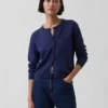 Locker sitzender, kurz geschnittener Pullover aus 100 % Baumwolle