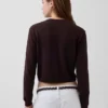 Locker sitzender, kurz geschnittener Pullover aus 100 % Baumwolle