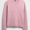 Locker sitzender, kurzer Pullover mit V-Ausschnitt