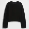 Locker sitzender Pullover aus 100 % Baumwolle im Häkel-Look