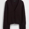 Locker sitzender Pullover aus Baumwollmischung mit V-Ausschnitt