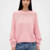 Locker sitzender Rundhals-Pullover aus Baumwollmischung