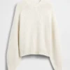 Locker sitzender Rundhals-Pullover aus Baumwollmischung