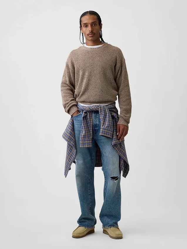 Locker sitzender Shaker-Pullover