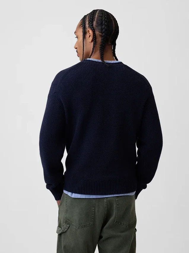 Locker sitzender Shaker-Pullover