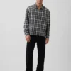Locker sitzendes Flanellhemd aus Bio-Baumwolle